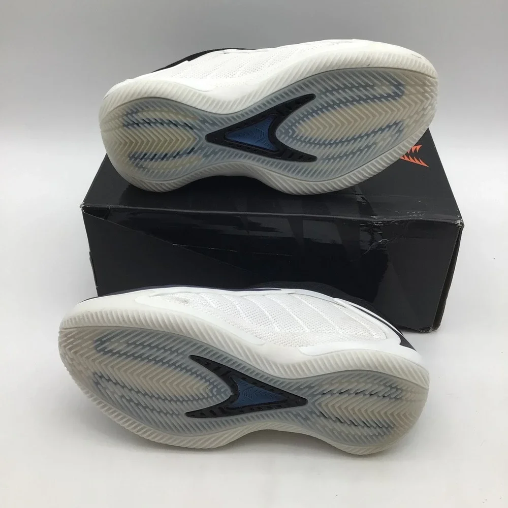 Adidas Anthony Edwards 2 J Kids Basketball Shoes White Blue JQ2052 Size 3.5Y NEW